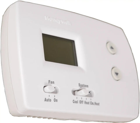 Non Programmable Digital Thermostat With Backlit Display Two H 1 C Pro 3000 Model TH3210D1004 US Made For Precise No Frills Home Comfort Easy Setup Shows Current And Set Temperatures At A Glance
