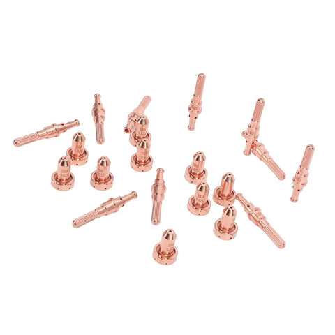 Fresh Braze Plasma Cutting Nozzle And Electrode Kit, 20 Piece Combo for SL60 SL100 Torch, brass construction nozzles.