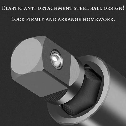 3-piece universal joint swivel socket adapter set for 1/4, 3/8, and 1/2 in drives