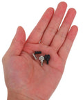 Hand holding various screws from the 332 Piece Computer Screw Kit With Iron Nickel Plating For HDDs CDROMs And Small Machine Screws Ideal For DIY PC Building Maintenance Laptop And Boxed Case Repairs A Convenient Comprehensive Gear Set For Quick Fixes