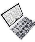 24 Values 430 Pcs SMD Aluminum Electrolytic Capacitors Assortment Kit With 10V 16V 25V 35V 50V Series in open storage box