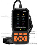 No Sweat OBD2 Diagnostic Scanner Tool with 2.8 inch screen and universal OBD connector, essential for engine diagnostics.