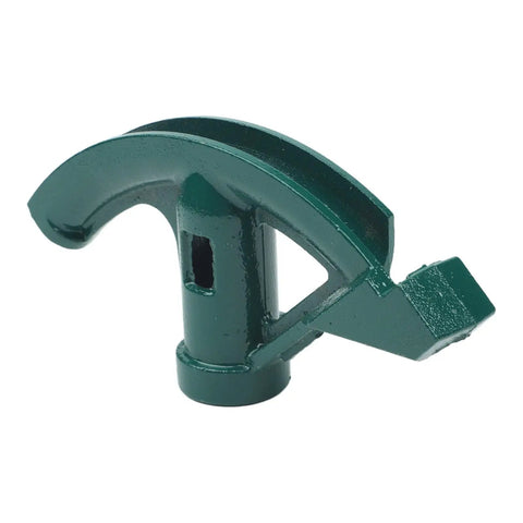 Ergonomic Manual Pipe Bender For Carbon Steel Water Gas Electrical Tubes, heavy duty green steel tool side view.