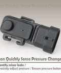Fuel Tank Pressure Sensor Replacement For Hyundai Elantra 2011 2016 31435-3X500 314353X500 Fixes Unstable Driving Idle Vibration And Shaky Feel Keeps Your Ride Smooth And Responsive black plastic sensor