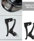 Wheelchair Brake Handle Extenders 4 Pack For Enhanced Safety With Comfortable Grip, Sturdy Iron Plastic Construction Fits 2.2 Cm Opening Size, Easy Install, Universal Brake Accessory For Secure Stopping And Smooth Transfers, black extenders shown