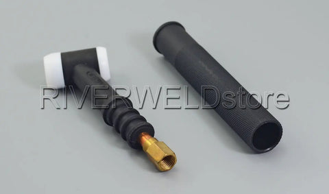 WP 17 Style TIG Welding Torch Head with Flexible Air Cooled Build 150 Amp SR 17F Compatible components displayed