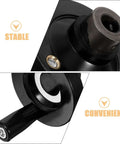 Close-up of Two Pack Hand Crank Wheel With Bakelite Grip And Aluminum Alloy Round Machine Tool Handle For Milling Machines