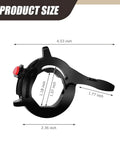 Super Chill Highway Riding Throttle Lock Cruise Control Clip For Motorcycles And Scooters Quick Handlebar Mount size dimensions in inches.