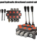 Heavy Duty 3 Spool Hydraulic Directional Control Valve With 25 GPM At 3000 PSI For Small Tractors Loaders And Log Splitters