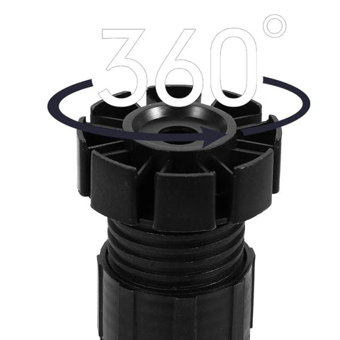 Sturdy Adjustable Cabinet Legs Set Of 4 Heavy Duty Furniture Leveling Feet With Thickened ABS Plastic Easy Install Black detail view
