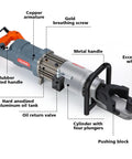 Centalla 5/8 Inch Electric Hydraulic Rebar Bender 1100W Pure Copper Motor Fast Bend Tool showing detail of components and design.