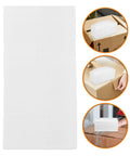 100 Pack White EPE Packing Bags for Glassware Protection and Fragile Items, Soft Cushioning Sleeves for Moving and Shipping shown on boxes
