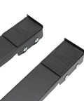 Heavy Duty Appliance Rollers Adjust From 17 To 27 Inches Move Washer Dryer Or Fridge Like A Boss, Support Up To 660 Lbs With Rugged Iron Frame And Smooth Black Wheels For Total Home Makeover Flex close-up of roller base with textured black pads.