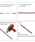 Hella Tough 165 Piece Heat Shrink Wire Connector Kit With Solder Sleeves And Sealed Insulated Butt Terminals For Easy Electrical Cable Connections That Hold Up Under Fire And Water For Your Gusty Home Or Rugged Car Projects: wiring steps with heat gun