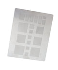 Universal BGA Reballing Solder Paste Stencil Kit For Phone IC Repair, stainless steel mesh template with multiple hole sizes