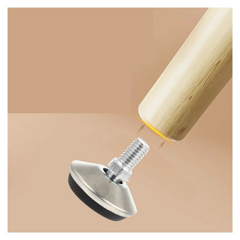 Heavy Duty Furniture Levelers With Floor Protection Adjustable Leveling Feet For Uneven Floors Say Goodbye To Wobble And Vibrations 20 Piece Set Durable Nylon Base Quiet And Easy Install, threaded metal foot on furniture leg