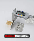 Stainless Steel Closet Door Ball Catch Hardware Kit with Adjustable Ball and Strike Plate Brushed Satin Finish thickness measurement