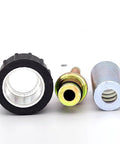 Stainless Steel 3000 PSI High Pressure Washer Hose Connector Quick Fix Insert Fitting For Auto Care parts, front view.