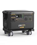 Beefy 5120Wh LiFePO4 Solar Power Station With 7200W Pure Sine Wave Inverter shown on wheels for portability