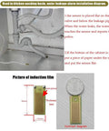 Water Leak Alarm Two Pack With 120 dB Loud Alarm For Home Kitchen Bathroom Overflow And Flood Detector Sensor Easy Peel And Stick Mount For Sink Tub Basement Or Garage High Sensitivity 24K Plating Detect Board installed under kitchen sink with 30mm sensor diagram