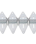Heavy Duty Garage Door Hinges 4 Pack Size 1 Steel Galvanized For Light Commercial And Residential Use Durable Construction For Years Of Smooth Operation Easy Install With Included Hardware And Rust Resistant Coating, 4 hinges