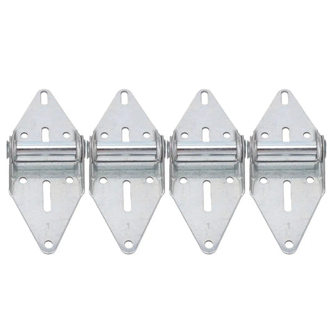Heavy Duty Garage Door Hinges 4 Pack Size 1 Steel Galvanized For Light Commercial And Residential Use Durable Construction For Years Of Smooth Operation Easy Install With Included Hardware And Rust Resistant Coating, 4 hinges