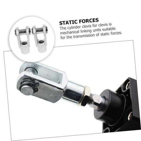 Y Shape Air Cylinder Connectors Clevis End 2 Pack For Easy Installation Industrial Quick Fittings For Pneumatic Systems And Mechanical Applications For Heavy Duty Use on cylinder rod