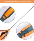Heavy Duty T25 Torx Security Screwdriver 12 Inch Extra Long Shaft With No Sweat Grip Handle For Tamper Proof Screws showcasing ergonomic handle.