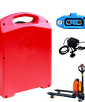 Heavy Duty 24V And 48V LiFePO4 Lithium Battery For Electric Pallet Jacks And Forklifts 15Ah To 40Ah with quick swap design.