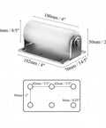 2 Pack 4 Inch Slide Gate Guide Roller Set with 40mm Nylon Wheels and Post Welded Bracket for Smooth, Reliable Sliding Gate Operation