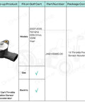Throttle Position Sensor Accelerator For Yamaha G29 YDRE Golf Carts 2007 2013 Replacement OEM JW2-H5885-00, black plastic sensor