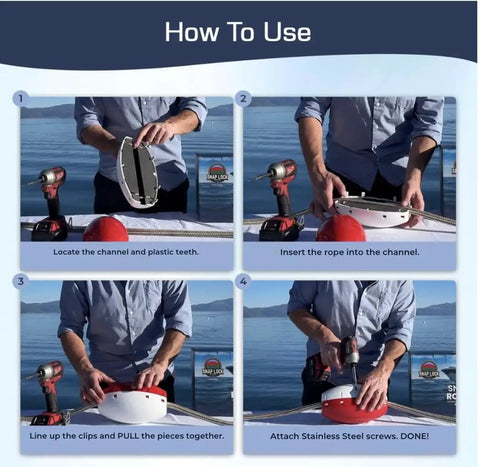 Step-by-step guide using Snap Lock Rope Floats Green 1 Count Durable Marine Rope Floats With Quick Lock System