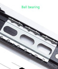Telescoping Drawer Rails With Soft Close, Beefy And Heavy Duty Stainless Steel Slides detail showing ball bearing