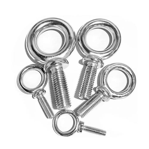 Heavy Duty 1/4-20 Lifting Shoulder Eye Bolts Stainless Steel 304 Marine Grade For Rigging Hoisting Anchoring And Pulling Threaded Nut Fasteners Pack Of 10 Weather Resistant And Durable