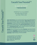 Packaging of Eyebrow Tweezers Set With Slant And Point Tips For Precision Hair Removal Stainless Steel Easy Grip
