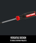 Heavy Duty Phillips Screwdriver With Bi Material Grip And Ph 1 X 3 Inch Shaft Featuring Black Oxide Tip for precision tasks