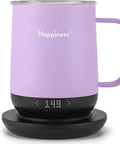 Total Game Changer For Your Morning Grind With This 12 Oz Self Heating Smart Mug on a rechargeable base.