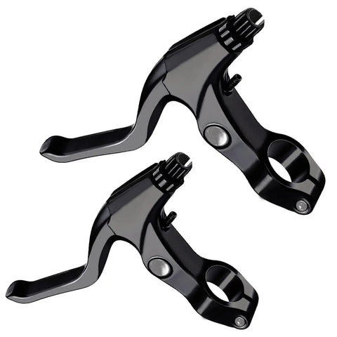 4 Piece Bicycle Brake Kit With Aluminum Alloy Levers And Front And Rear Cables For Mountain Road And MTB Bikes Black Includes Left And Right Levers