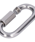 10 Pack Quick Link Connectors in Stainless Steel 304 Built Tough Heavy Duty Carabiner Style Chain Links Threaded Locking