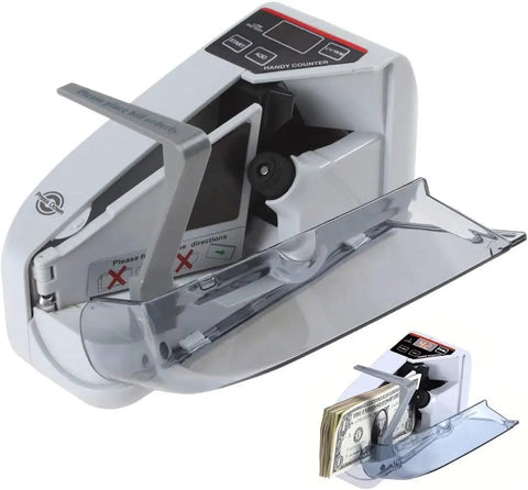 Portable Money Counter With UV Lamp Counts Bills Fast Up To 600 Banknotes Per Minute Lightweight Cash Counter for Small Biz