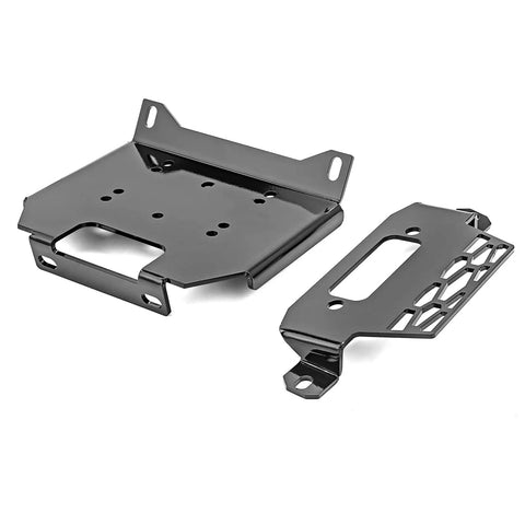Heavy Duty Winch Mount Plate Bracket Kit For Polaris RZR 900 1000 XP Turbo And General 1000 EPS 2014 2019, heavy-duty steel