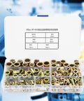 Solid 180 Piece Rivet Nut Kit With M3 M4 M5 M6 M8 M10 Zinc Plated Inserts For Auto Repair And Home DIY Projects Making Strong Threads Fast, organizer case