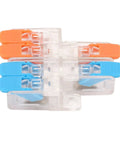 10 Pack Lever Wire Nut Connectors 2 In 4 Out Quick Wiring Connector Set 0.5 To 6mm² Copper Conductor 41A 450V Splice Kit