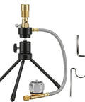 Propane Bunsen Burner With Adjustable Tripod And Air Intake For Lab Heating, Campouts, Picnics, Travel And Light Gas Welding