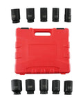 10pcs Deep Impact Socket Set 3/4 Inch Drive Metric 22-41mm With 6-Point Grip For Heavy Duty Garage Work That Totally Slaps And Matches Your Existing Case Kit Perfectly. CR-MO sockets in red case