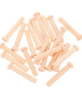 Miniature Wooden Nails Set For DIY Crafts And Woodworking, 20 Pieces Of Solid Wood T Nails For Train Wheel Projects And Detailed Crafting