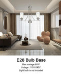 3 Light Brushed Nickel Pendant Chandelier With Clear Glass Shades For Kitchen Dining Living Room Hallway Modern Ceiling Lamp That Pops Adjustable Height 19 Inch High 21 Inch Wide Sloped Ceiling Swivel Canopy in living room