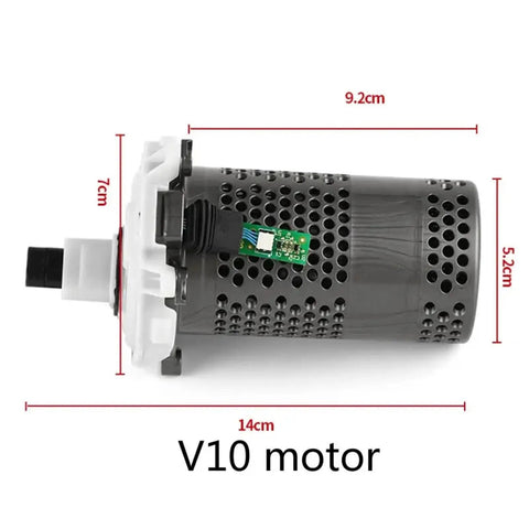 Powerful Cordless Vacuum Motor Dust Cup Assembly Compatible With V10 And SV12, showing dimensions and design features
