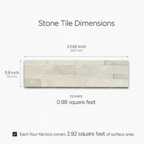 Dimensions of Peel And Stick Self Adhesive Removable 3D Stone Tiles For Kitchen Backsplash And Bathroom 12-Pack Tropical Brown Easy