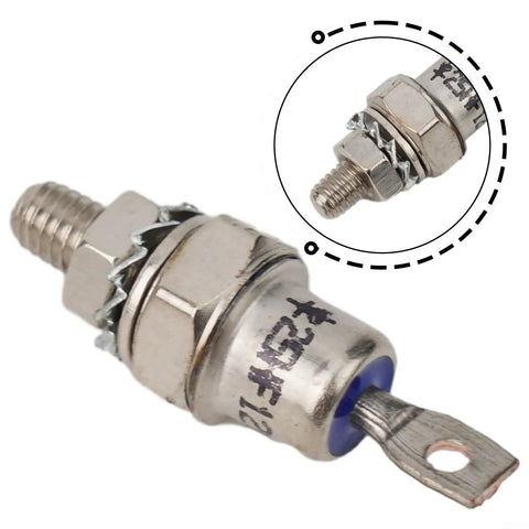 High Performance Stud Mount Diode 1200V For Welding Machine Power Supply Converter And Motor Control With Wide Current Range And Easy Maintenance Design, metallic, threaded stud design.